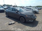 2017 Ford Fusion Titanium Gray vin: 3FA6P0K94HR107104