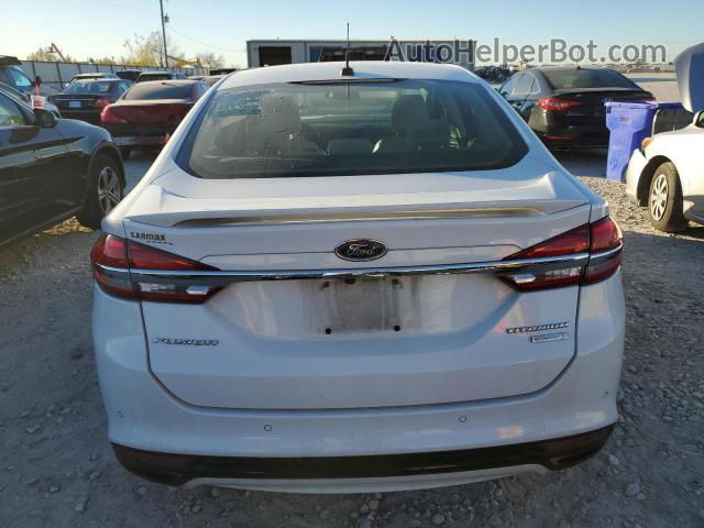 2017 Ford Fusion Titanium Белый vin: 3FA6P0K94HR116241