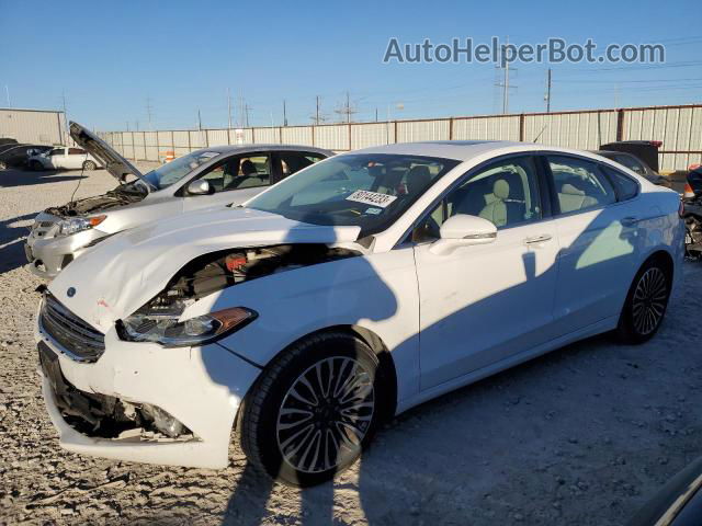 2017 Ford Fusion Titanium Белый vin: 3FA6P0K94HR116241