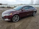 2017 Ford Fusion Titanium Maroon vin: 3FA6P0K94HR365347