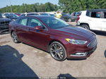 2017 Ford Fusion Titanium Burgundy vin: 3FA6P0K94HR414594