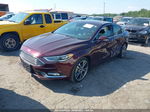 2017 Ford Fusion Titanium Бордовый vin: 3FA6P0K94HR414594