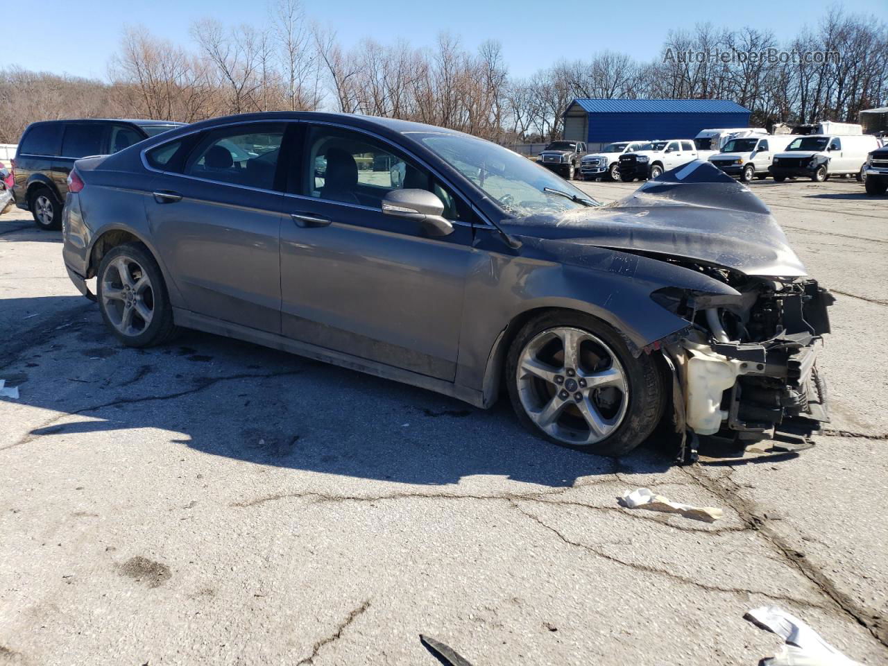 2013 Ford Fusion Titanium Gray vin: 3FA6P0K95DR189239