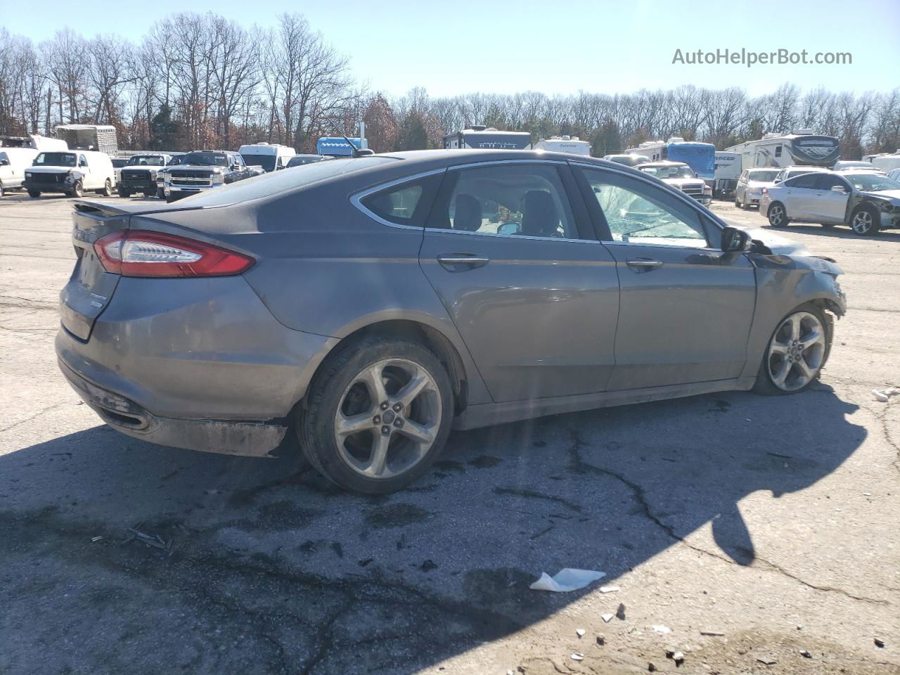 2013 Ford Fusion Titanium Gray vin: 3FA6P0K95DR189239