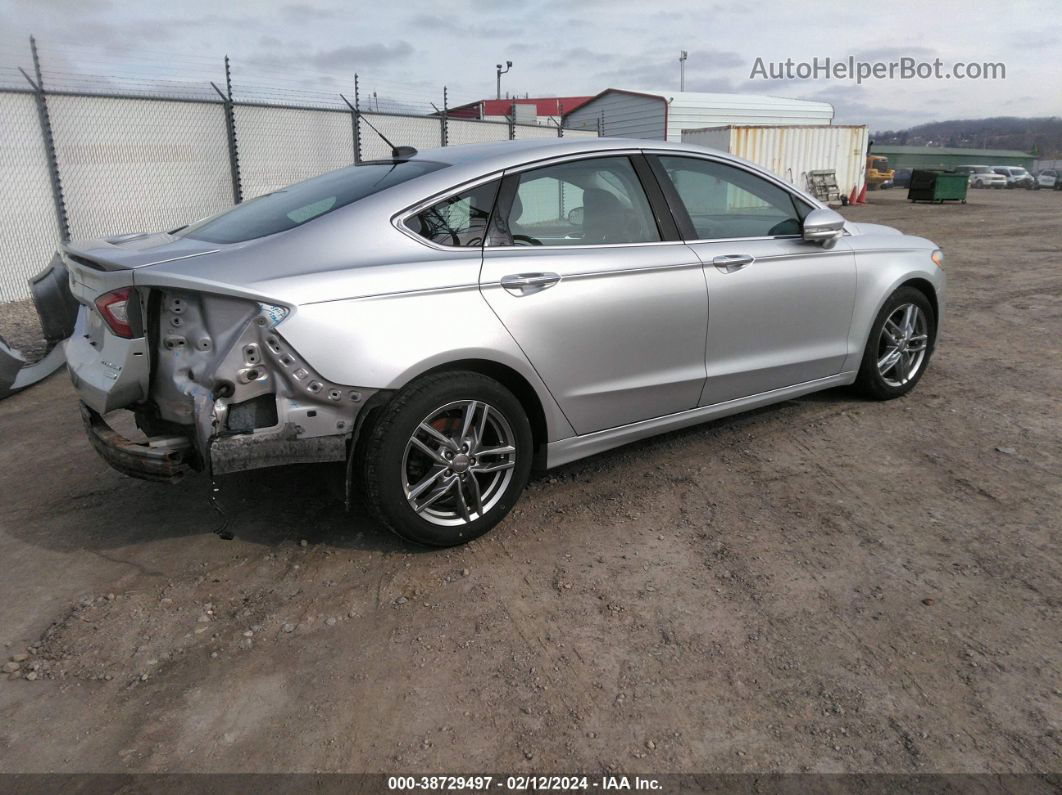 2013 Ford Fusion Titanium Silver vin: 3FA6P0K95DR199513