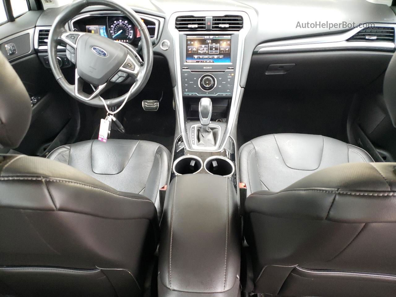 2013 Ford Fusion Titanium Белый vin: 3FA6P0K95DR383222