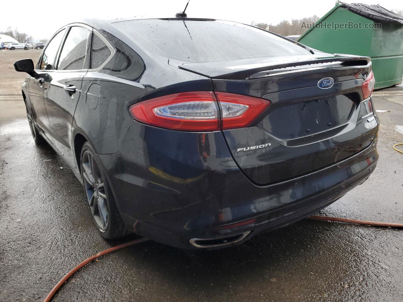 2015 Ford Fusion Titanium Черный vin: 3FA6P0K95FR176333