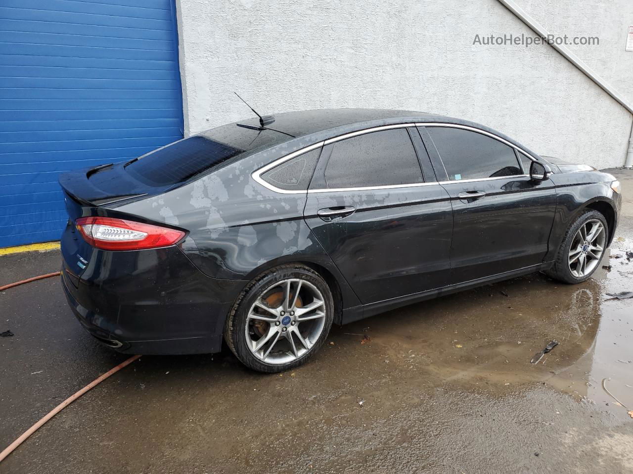 2015 Ford Fusion Titanium Черный vin: 3FA6P0K95FR176333