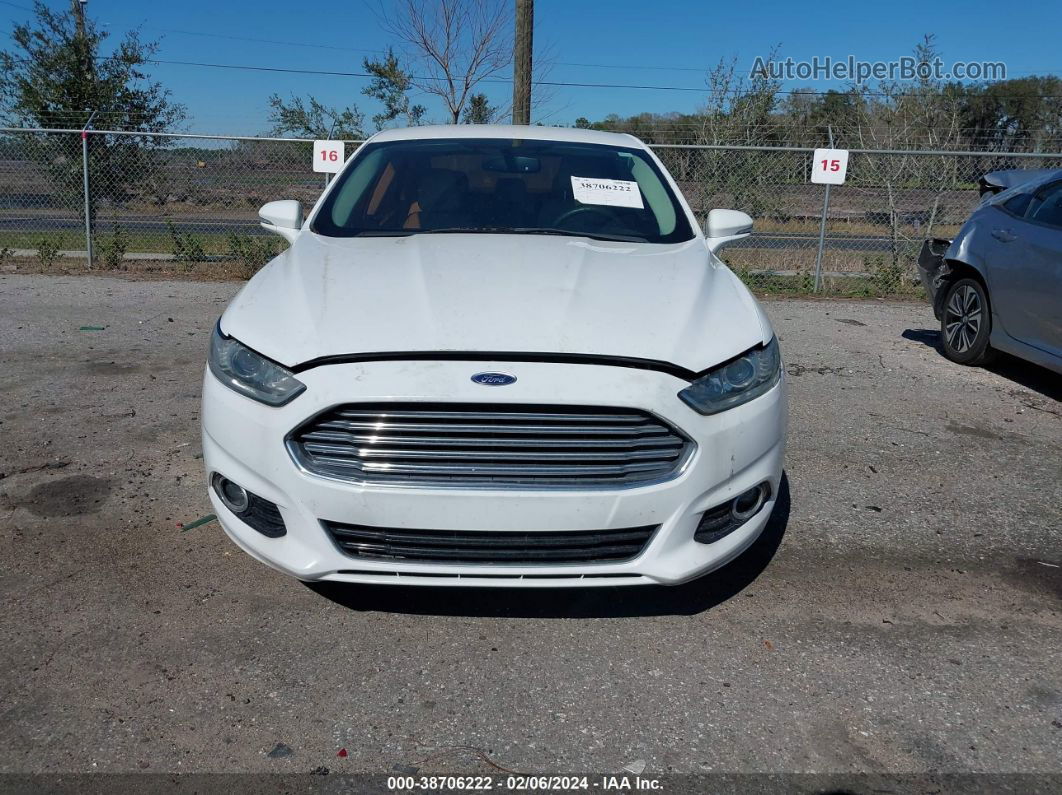 2015 Ford Fusion Titanium Белый vin: 3FA6P0K95FR238121