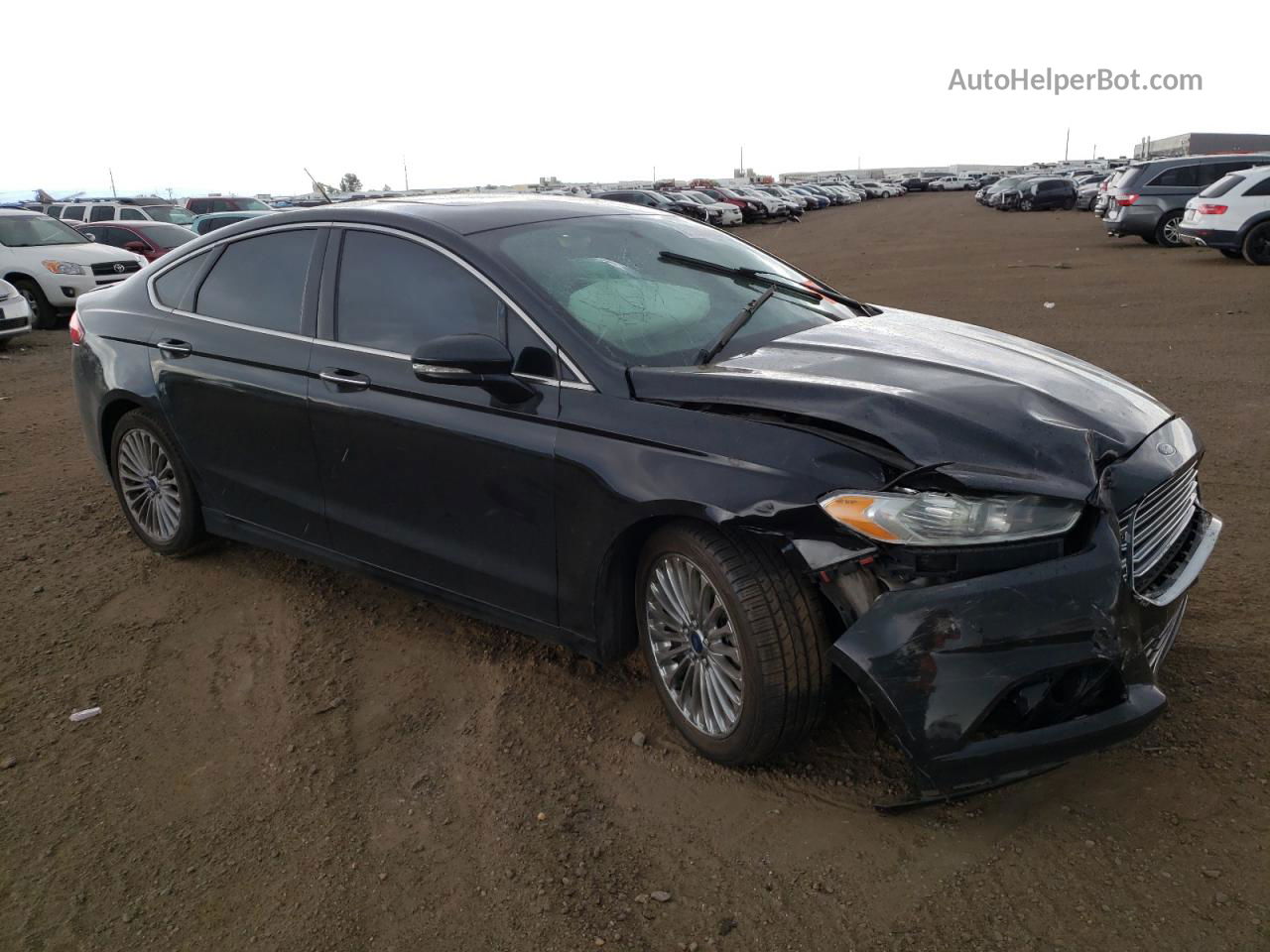 2015 Ford Fusion Titanium Black vin: 3FA6P0K95FR239317