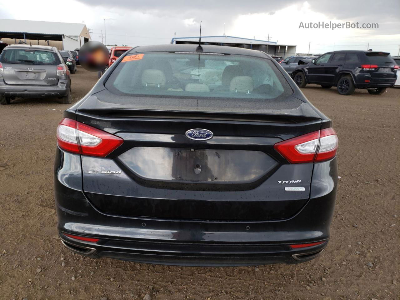 2015 Ford Fusion Titanium Black vin: 3FA6P0K95FR239317