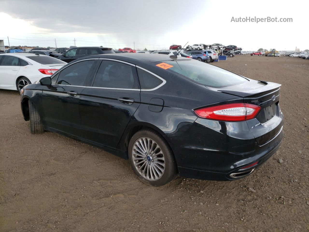 2015 Ford Fusion Titanium Black vin: 3FA6P0K95FR239317