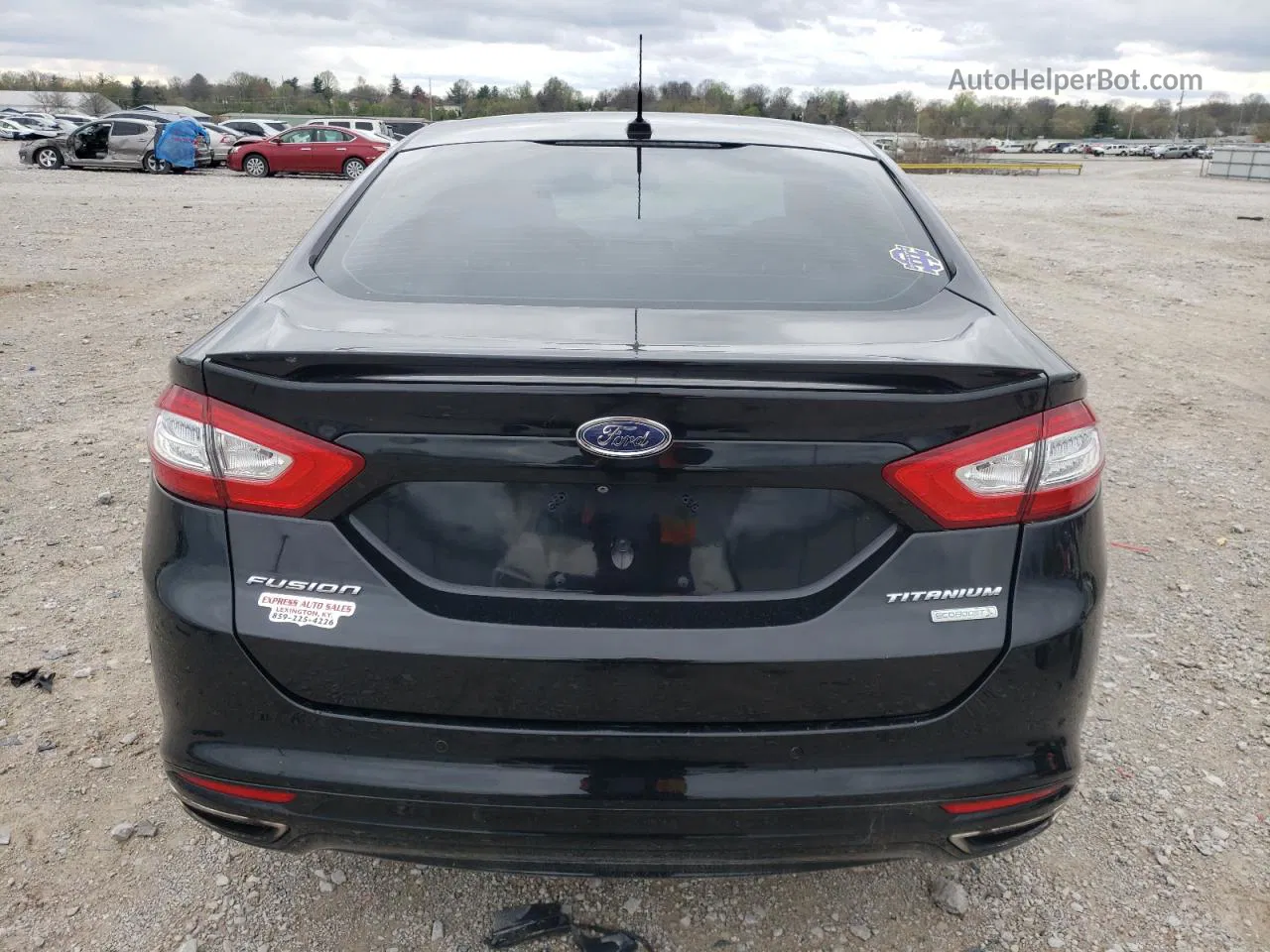 2016 Ford Fusion Titanium Черный vin: 3FA6P0K95GR231963