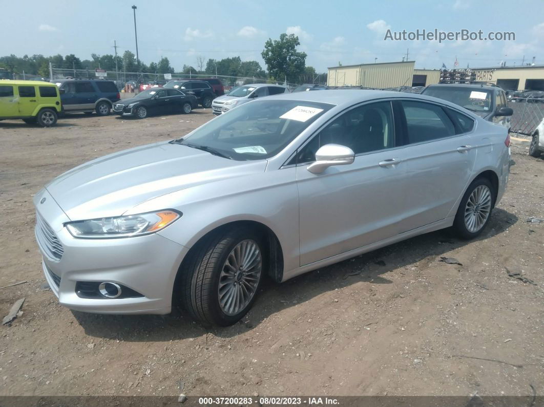 2016 Ford Fusion Titanium Silver vin: 3FA6P0K95GR301199