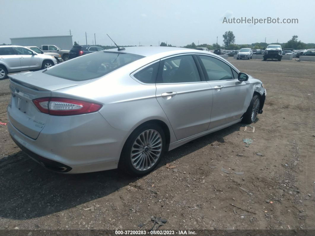 2016 Ford Fusion Titanium Silver vin: 3FA6P0K95GR301199