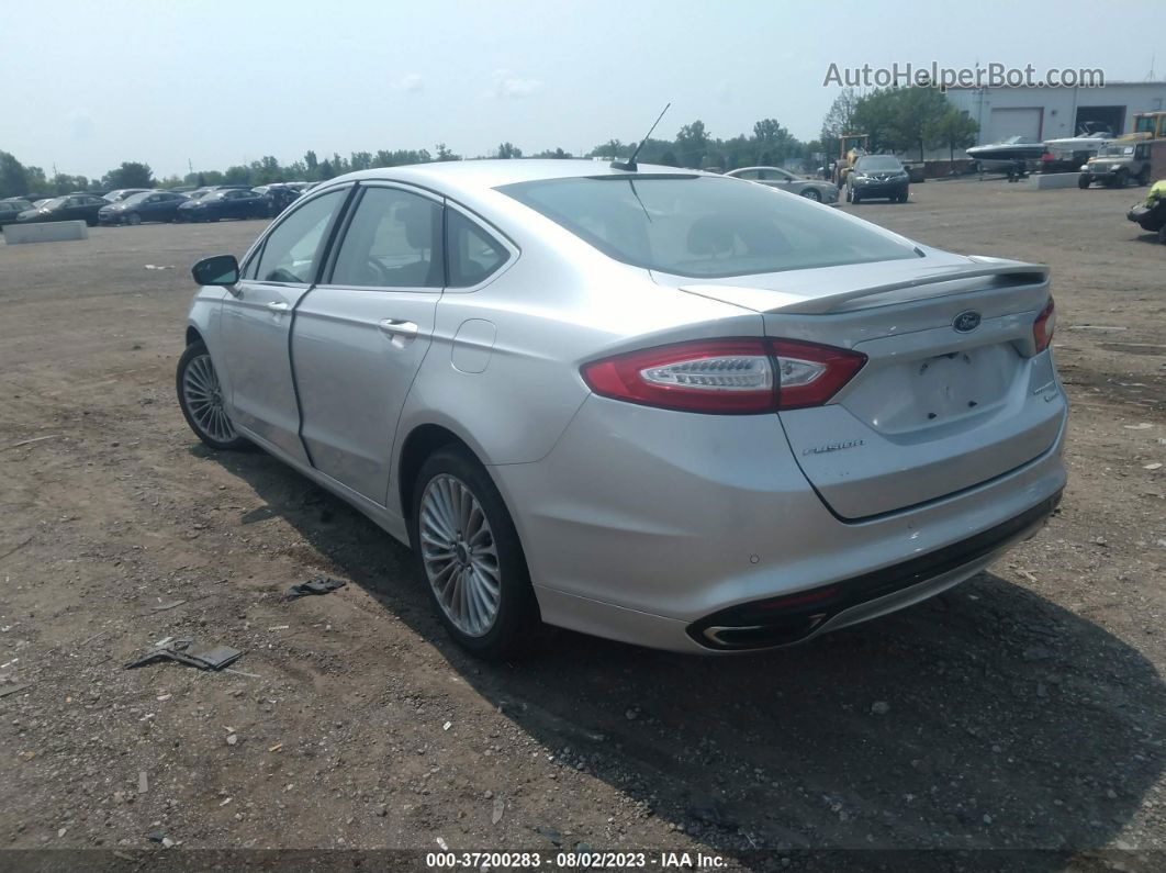 2016 Ford Fusion Titanium Silver vin: 3FA6P0K95GR301199