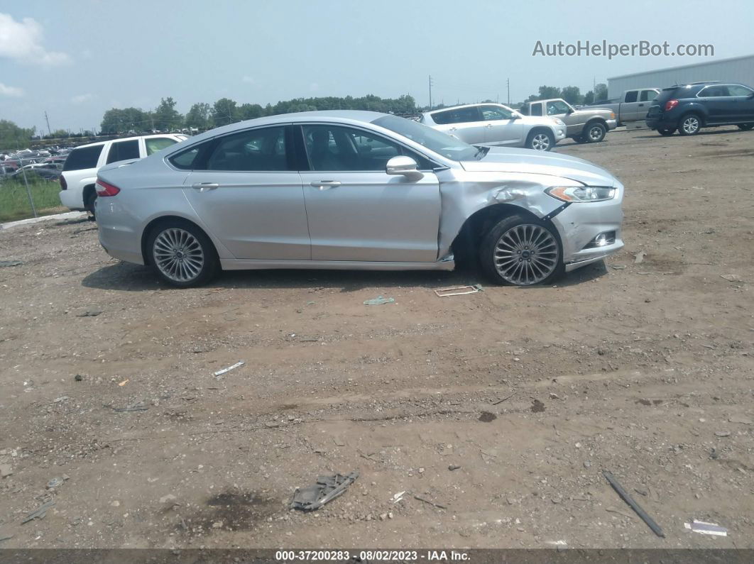 2016 Ford Fusion Titanium Silver vin: 3FA6P0K95GR301199