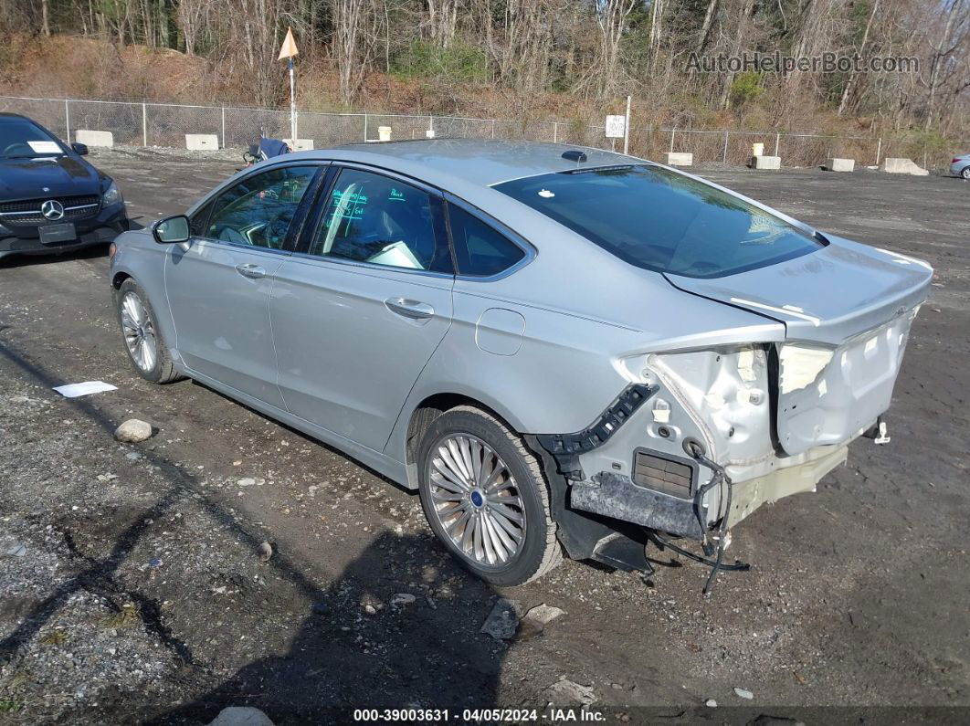 2016 Ford Fusion Titanium Серебряный vin: 3FA6P0K95GR320108