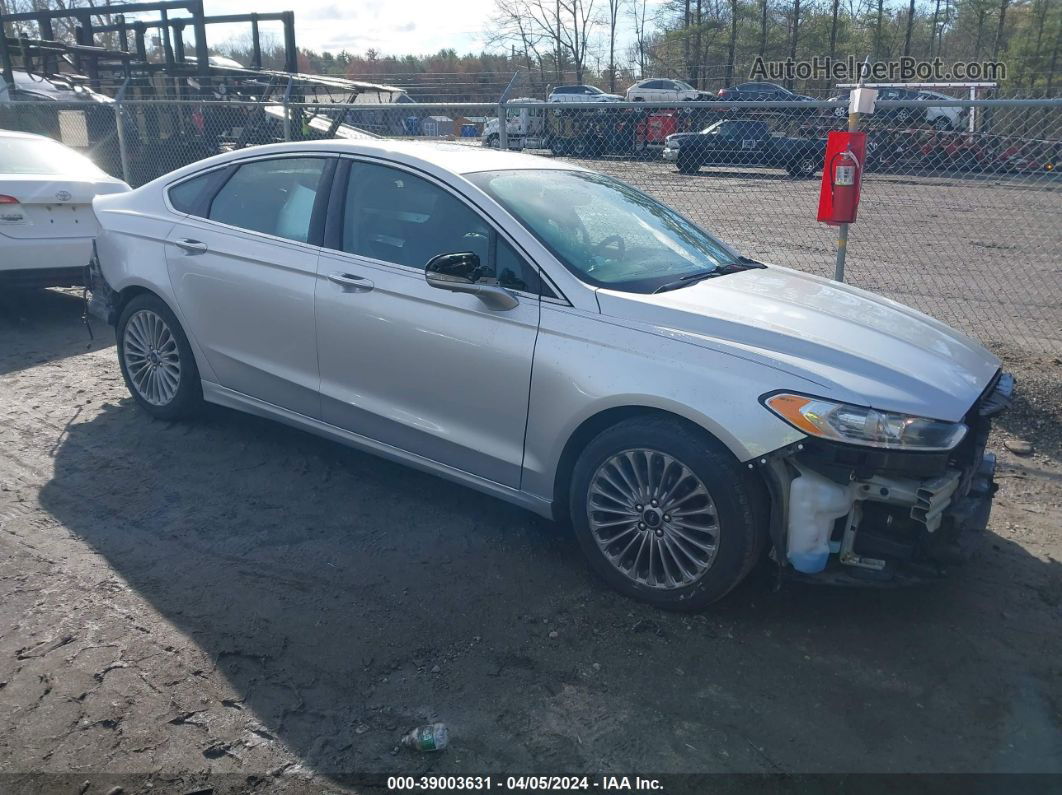 2016 Ford Fusion Titanium Silver vin: 3FA6P0K95GR320108