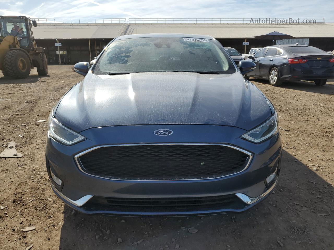 2019 Ford Fusion Titanium Blue vin: 3FA6P0K95KR176908