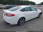 2013 Ford Fusion Titanium White vin: 3FA6P0K96DR319268