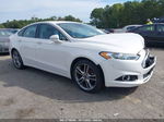 2013 Ford Fusion Titanium White vin: 3FA6P0K96DR319268