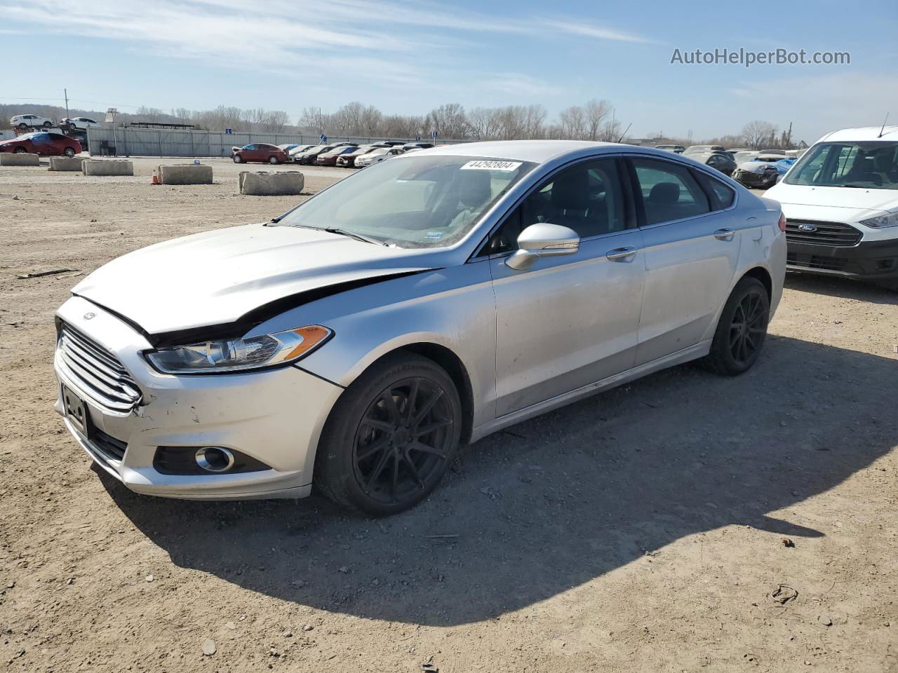 2013 Ford Fusion Titanium Серебряный vin: 3FA6P0K96DR320999