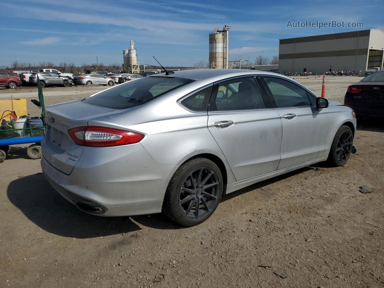 2013 Ford Fusion Titanium Silver vin: 3FA6P0K96DR320999