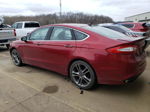 2014 Ford Fusion Titanium Burgundy vin: 3FA6P0K96ER211072