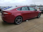 2014 Ford Fusion Titanium Burgundy vin: 3FA6P0K96ER211072