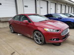 2014 Ford Fusion Titanium Burgundy vin: 3FA6P0K96ER211072