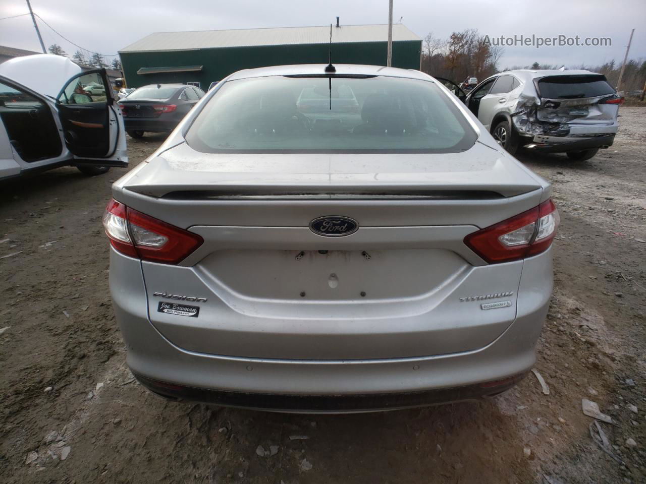 2014 Ford Fusion Titanium Серебряный vin: 3FA6P0K96ER224985