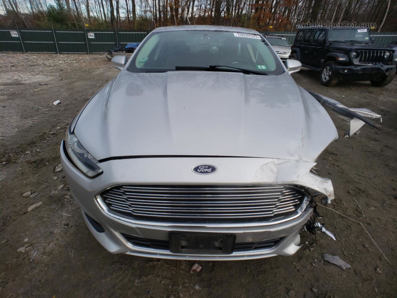 2014 Ford Fusion Titanium Серебряный vin: 3FA6P0K96ER224985