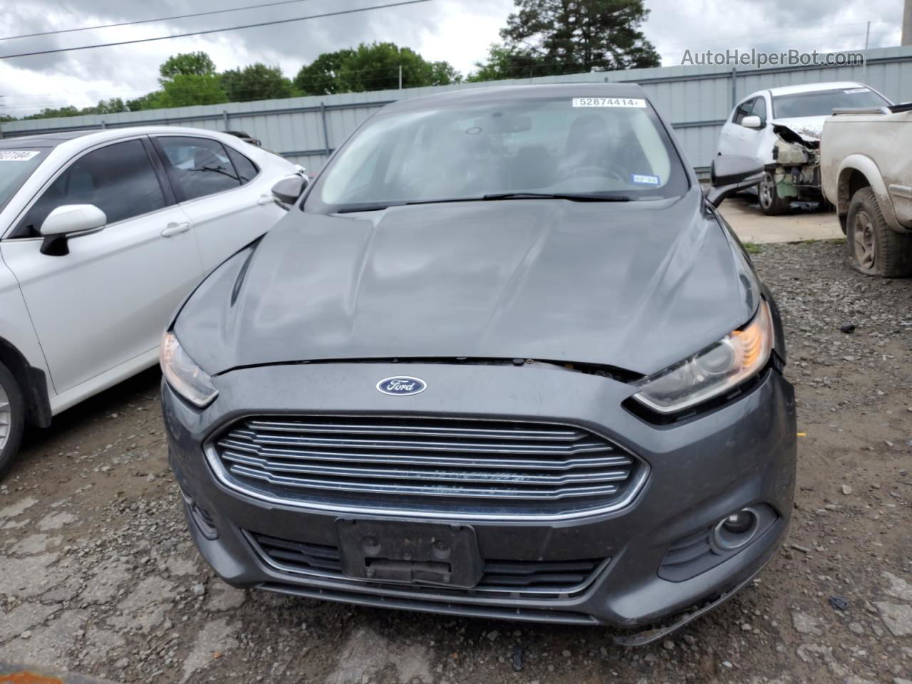 2014 Ford Fusion Titanium Серый vin: 3FA6P0K96ER235713