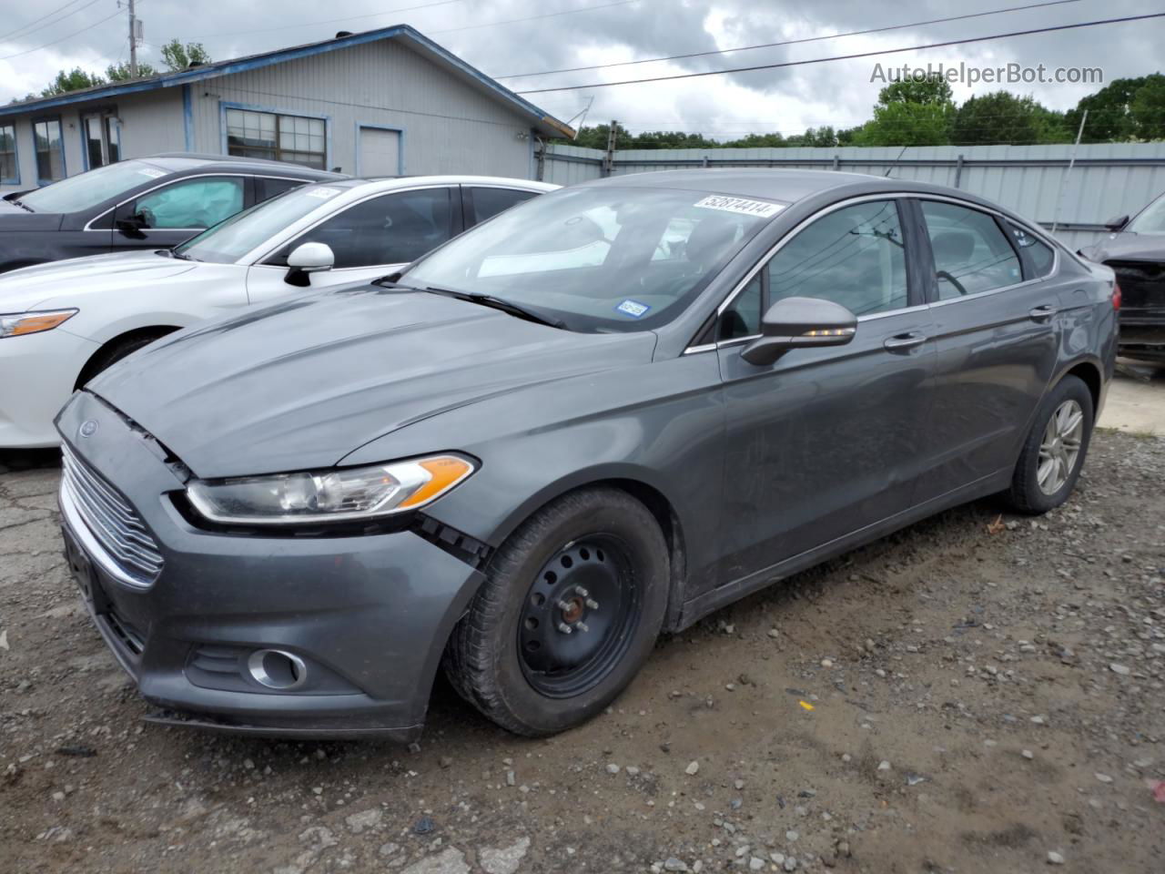 2014 Ford Fusion Titanium Серый vin: 3FA6P0K96ER235713