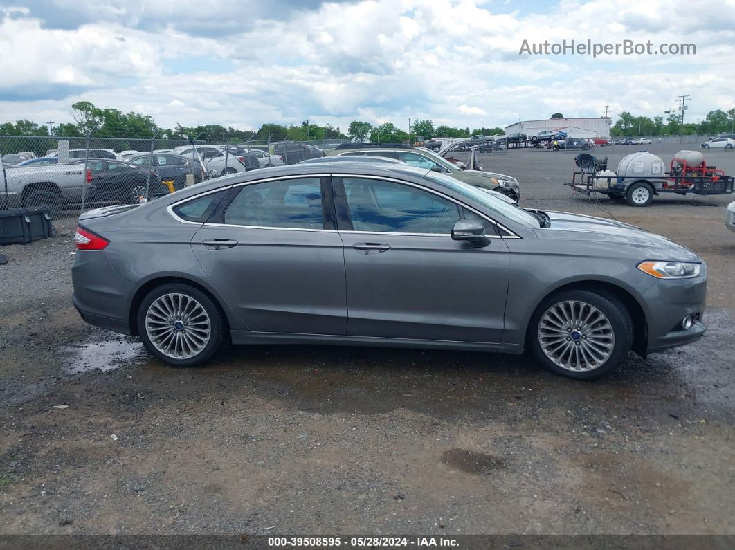 2014 Ford Fusion Titanium Gray vin: 3FA6P0K96ER318252