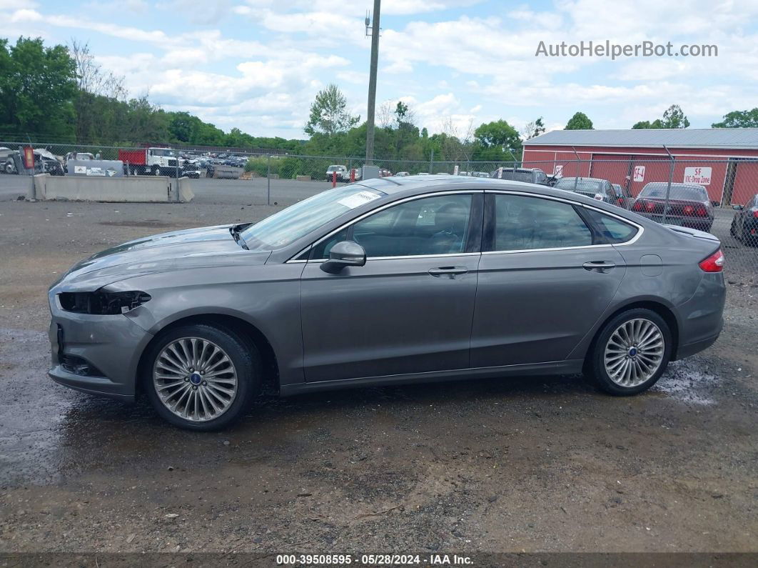 2014 Ford Fusion Titanium Gray vin: 3FA6P0K96ER318252