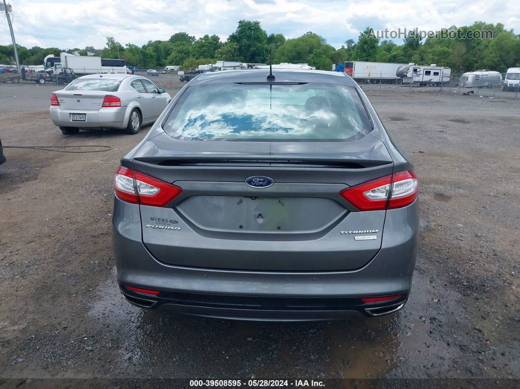 2014 Ford Fusion Titanium Gray vin: 3FA6P0K96ER318252