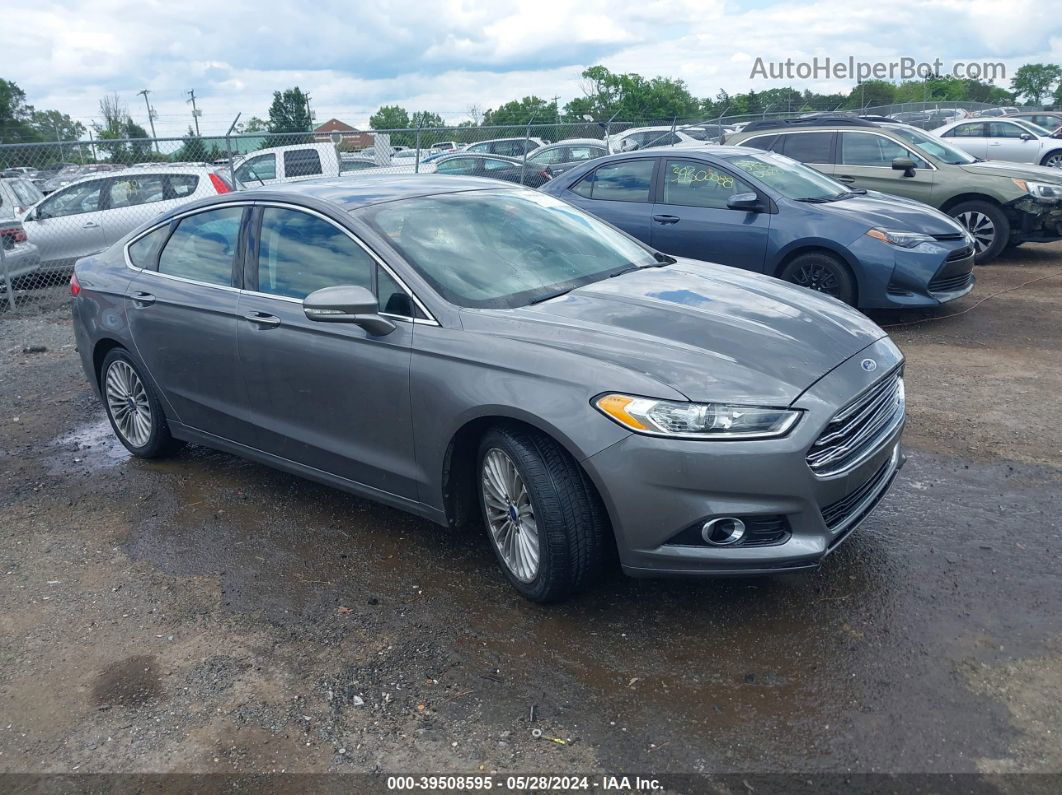 2014 Ford Fusion Titanium Gray vin: 3FA6P0K96ER318252