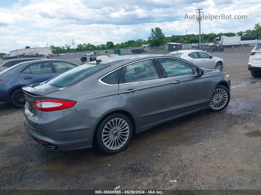 2014 Ford Fusion Titanium Gray vin: 3FA6P0K96ER318252