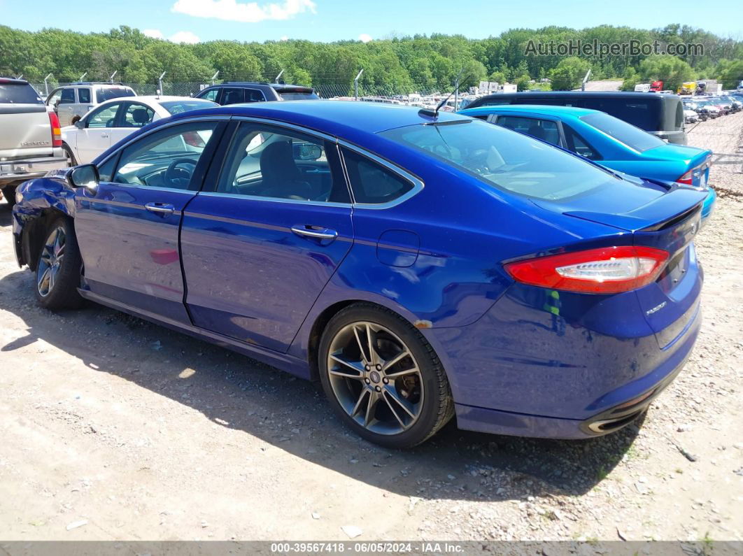 2015 Ford Fusion Titanium Blue vin: 3FA6P0K96FR244767