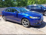 2015 Ford Fusion Titanium Blue vin: 3FA6P0K96FR244767