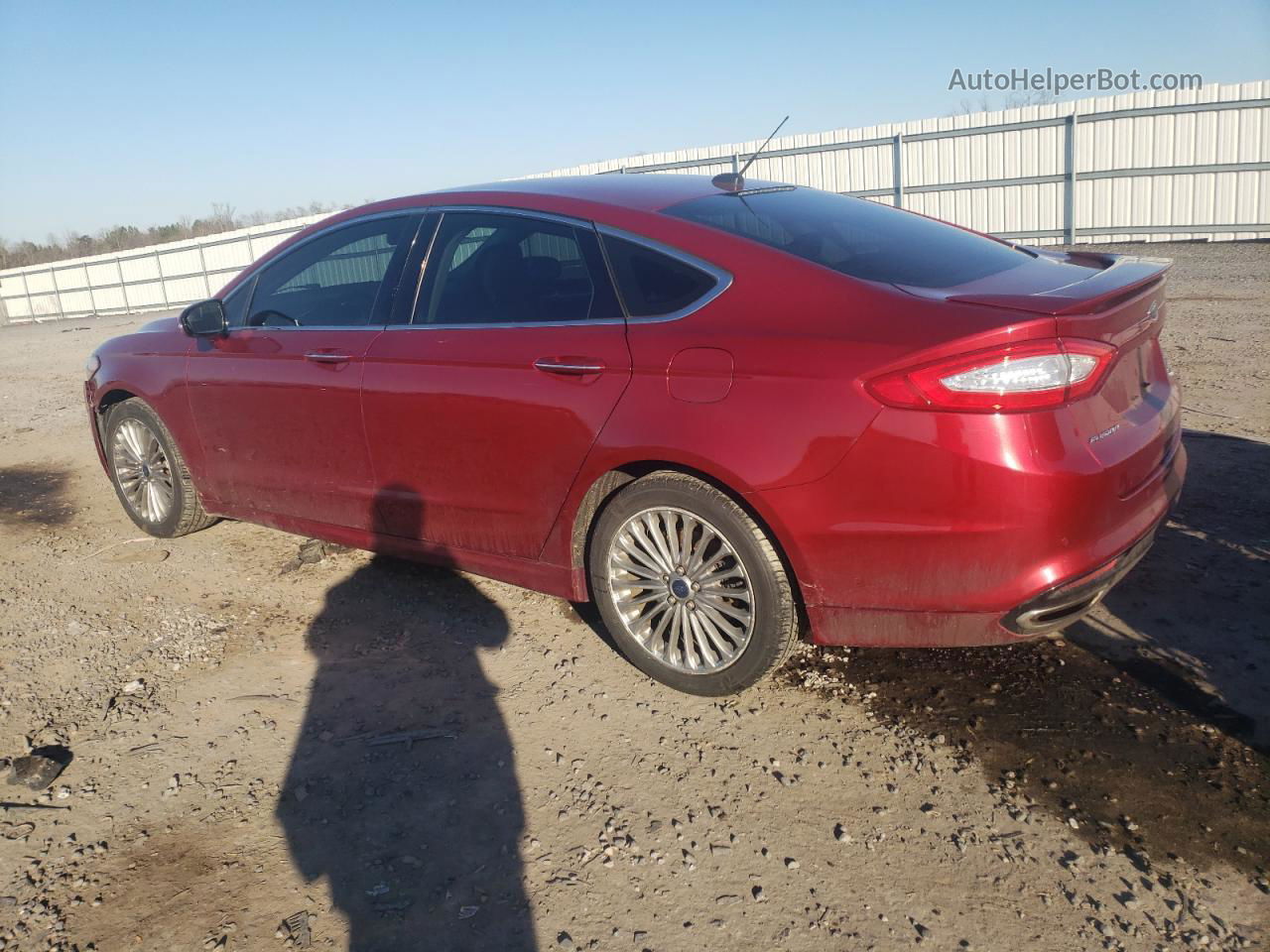 2015 Ford Fusion Titanium Burgundy vin: 3FA6P0K96FR309889