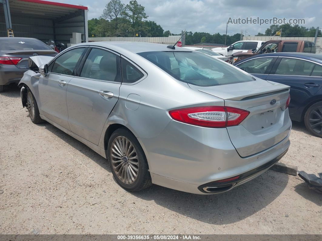 2016 Ford Fusion Titanium Серебряный vin: 3FA6P0K96GR197998