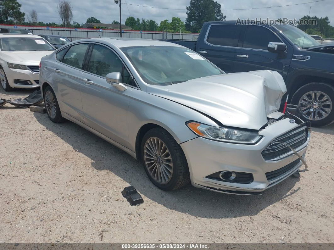 2016 Ford Fusion Titanium Серебряный vin: 3FA6P0K96GR197998