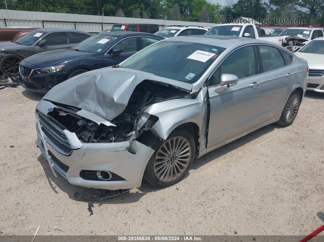 2016 Ford Fusion Titanium Серебряный vin: 3FA6P0K96GR197998