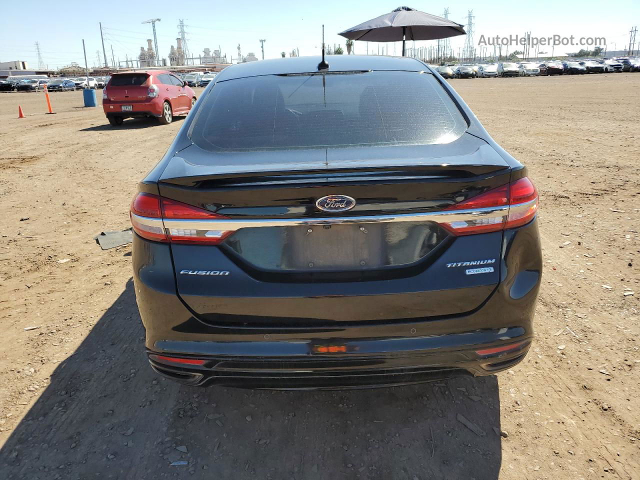 2017 Ford Fusion Titanium Black vin: 3FA6P0K96HR158880