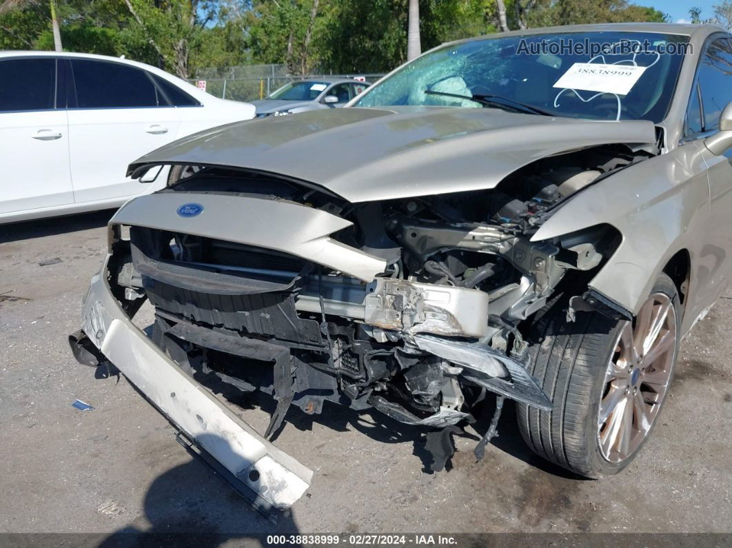 2017 Ford Fusion Platinum Золотой vin: 3FA6P0K96HR363938