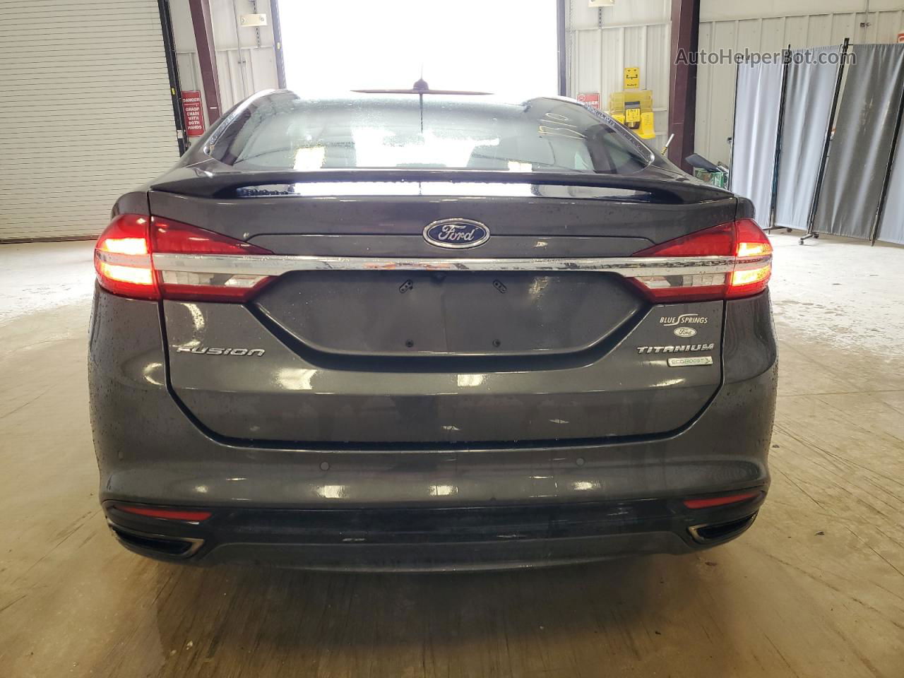 2018 Ford Fusion Titanium/platinum Серый vin: 3FA6P0K96JR150204