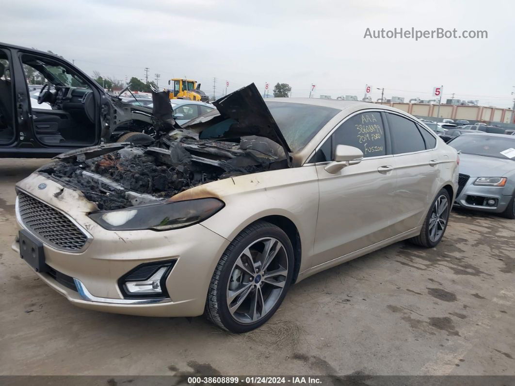 2019 Ford Fusion Titanium Gold vin: 3FA6P0K96KR174763